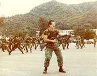 Retired MSgt. Jim Advincula trains Division Marines in 1986 Photo by: Courtesy Photo